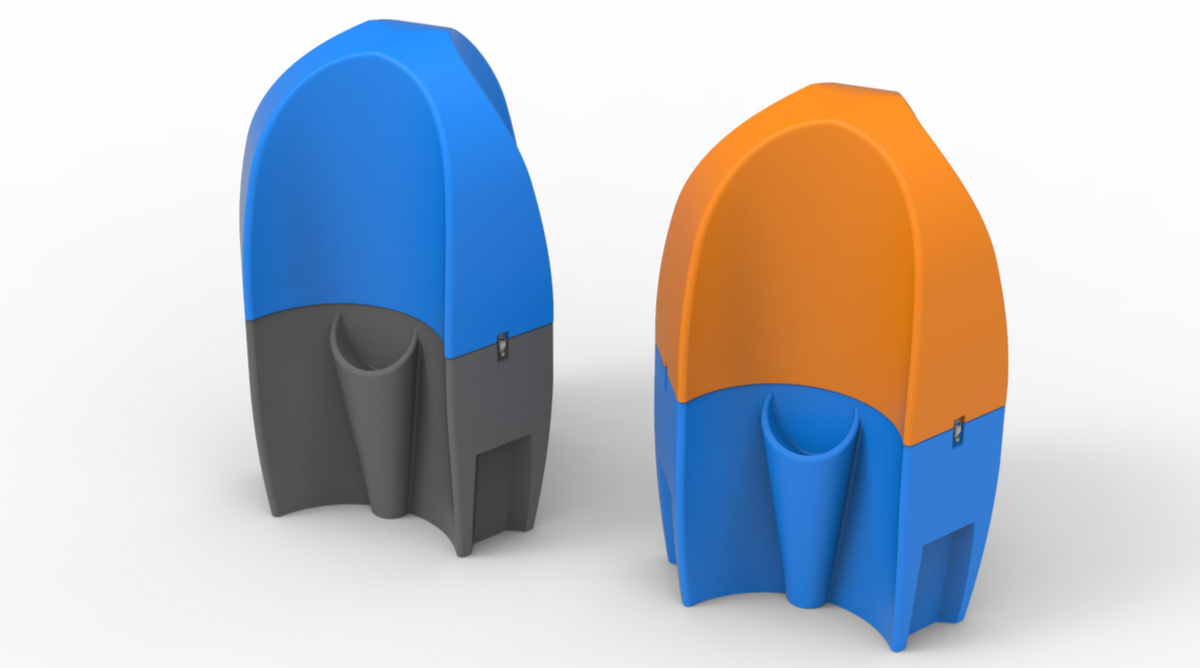 3 Station Urinal Portable Toilet Portable Urinal — Pioneer Plastics