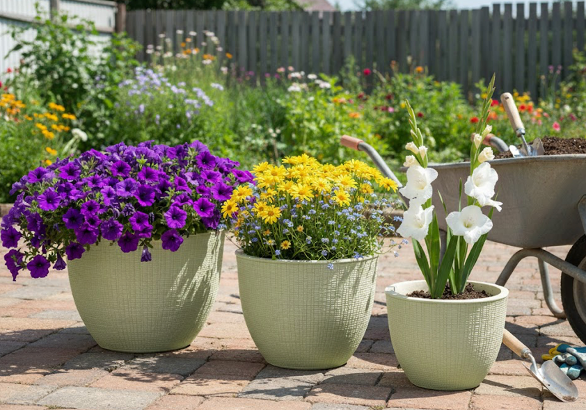 Medium Poly Deco Flower Pot