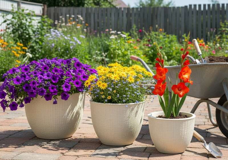 Medium Poly Deco Flower Pot
