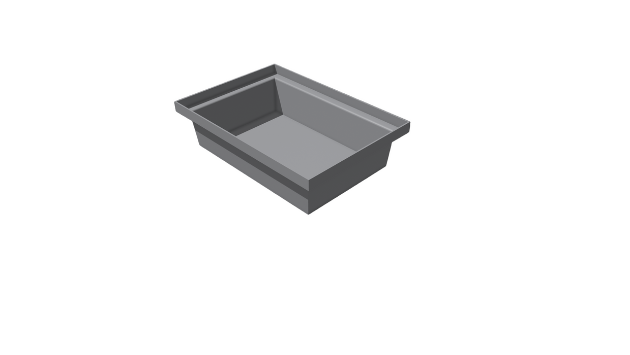 Plastic Nesting Bin With Rectangular Flange (NF) 410L X 285W X 115H