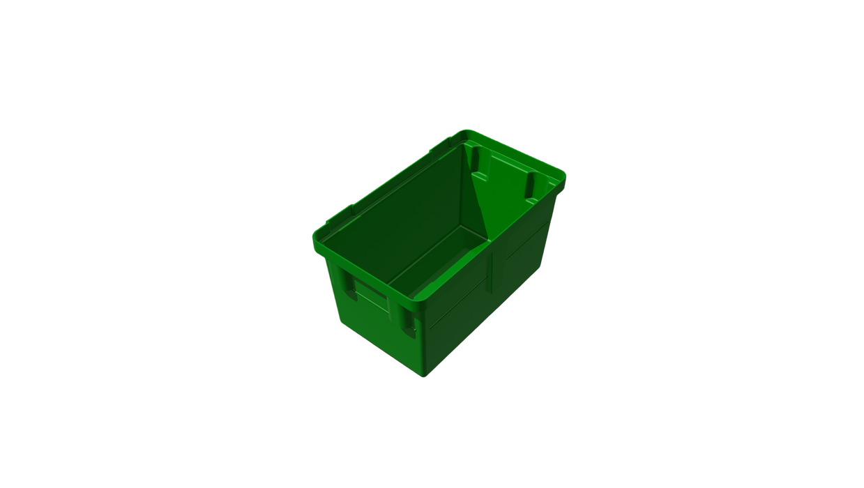 Plastic Nesting Bin With Rectangular Flange (NF) 770L X 530W X 100H LID
