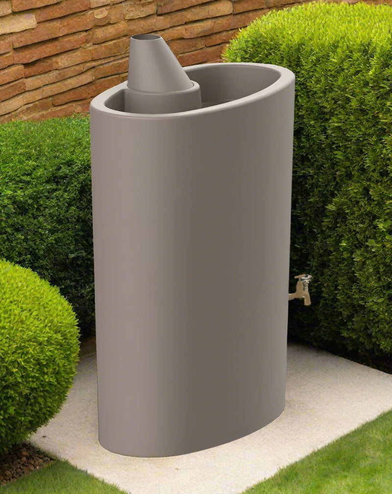 300L Rainwater Tank With Plant Bowl Oval