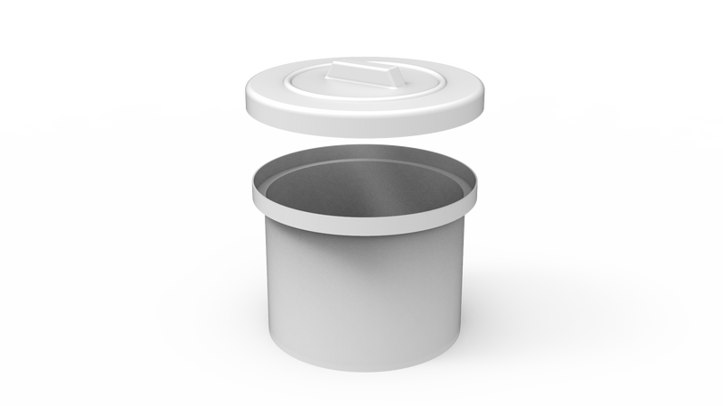 25L Round Drum With Loose Fitting Lid (RD0025)