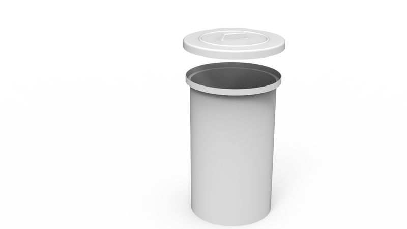 100L Round Drum With Loose Fitting Lid (RD0100)