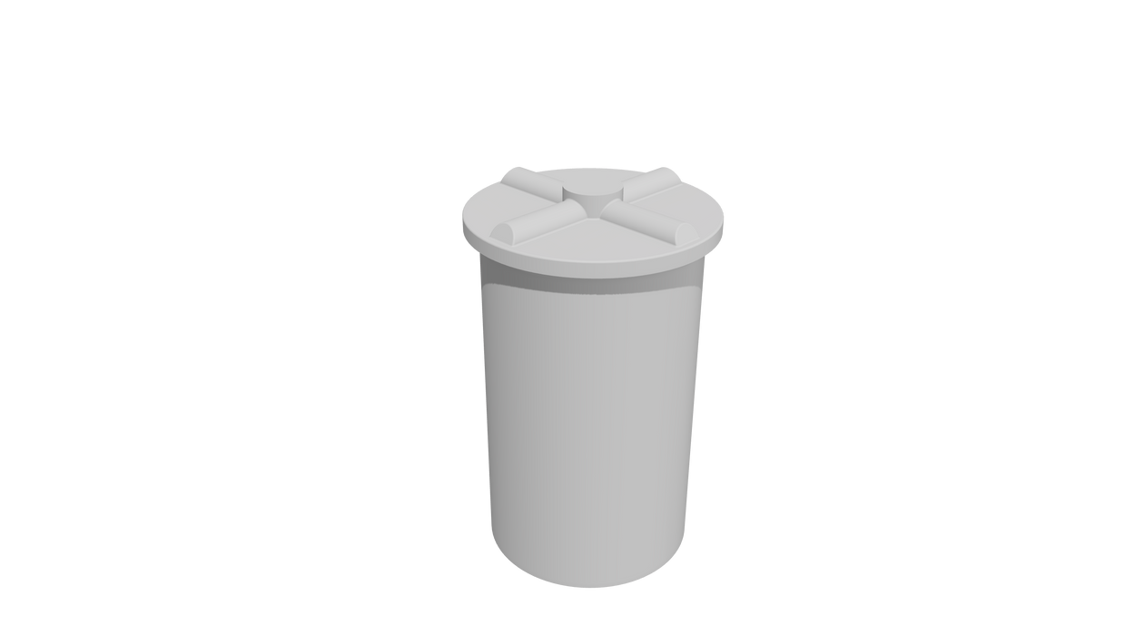 200L Round Drum With Loose Fitting Lid