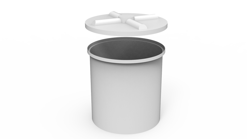260L Round Drum With Loose Fitting Lid (RD0260)