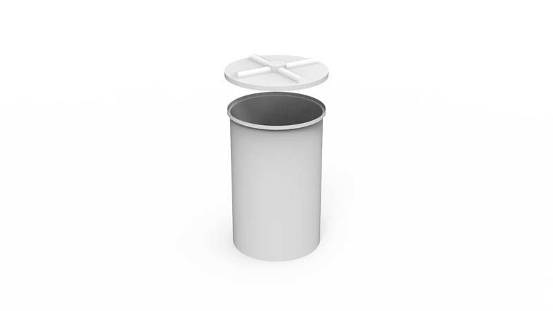 500L Round Drum With Loose Fitting Lid (RD0500)