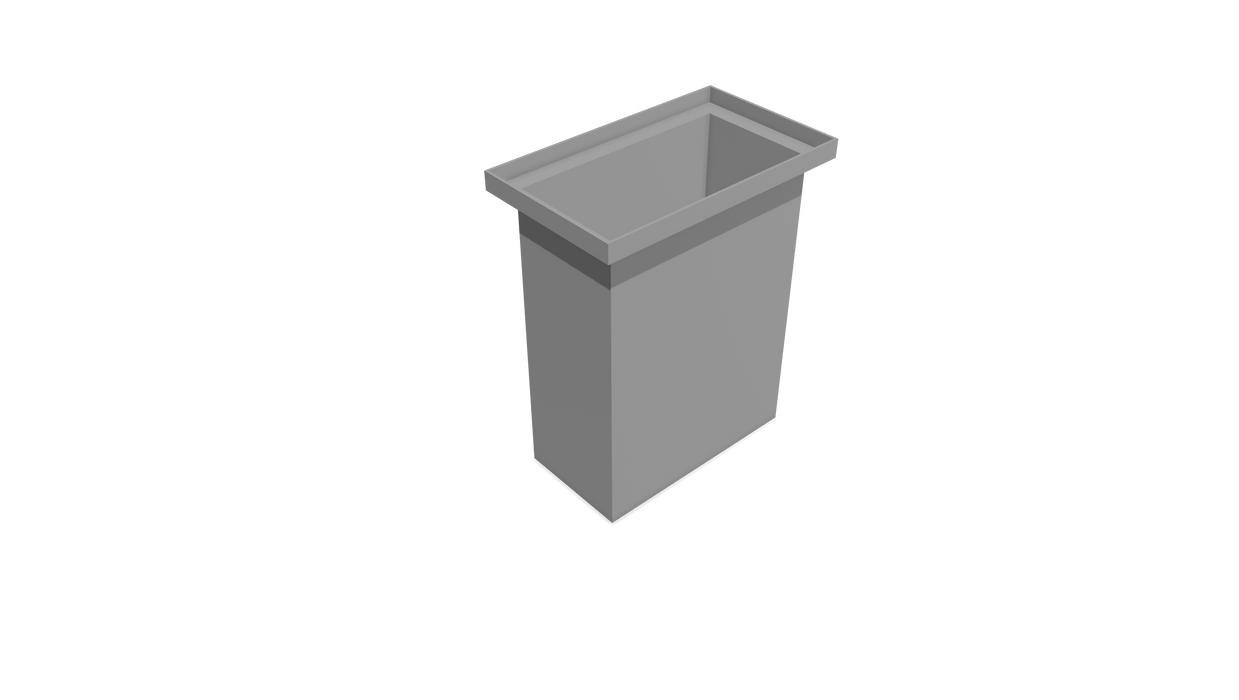 Rectangular Flange Bin (RF) 250L X 130W X 330H