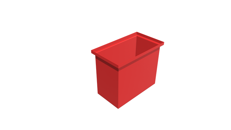 Rectangular Flange Bin (RF) 490L X 280W X 405H