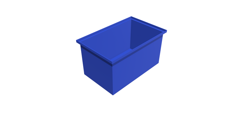 Rectangular Flange Bin (RF) 600L X 365W X 325H