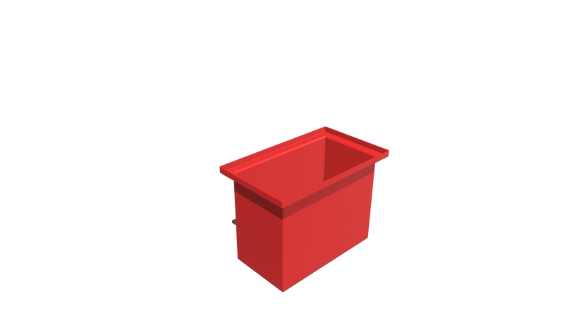 Rectangular Flange Bin (RF) 527L X 313W X 380H