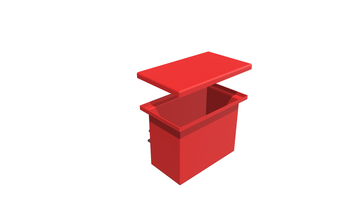 Rectangular Flange Bin (RF) 527L X 313W X 380H