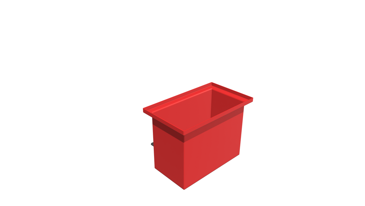 Rectangular Flange Bin (RF) 527L X 313W X 380H