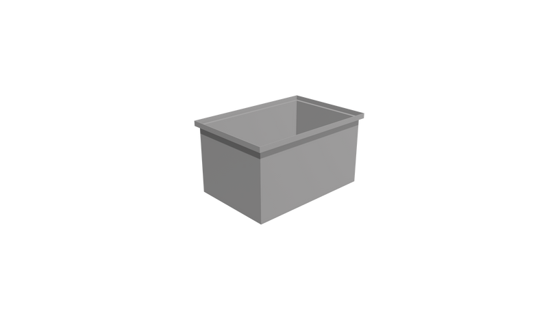 Rectangular Flange Bin (RF) 750L X 500W X 400H