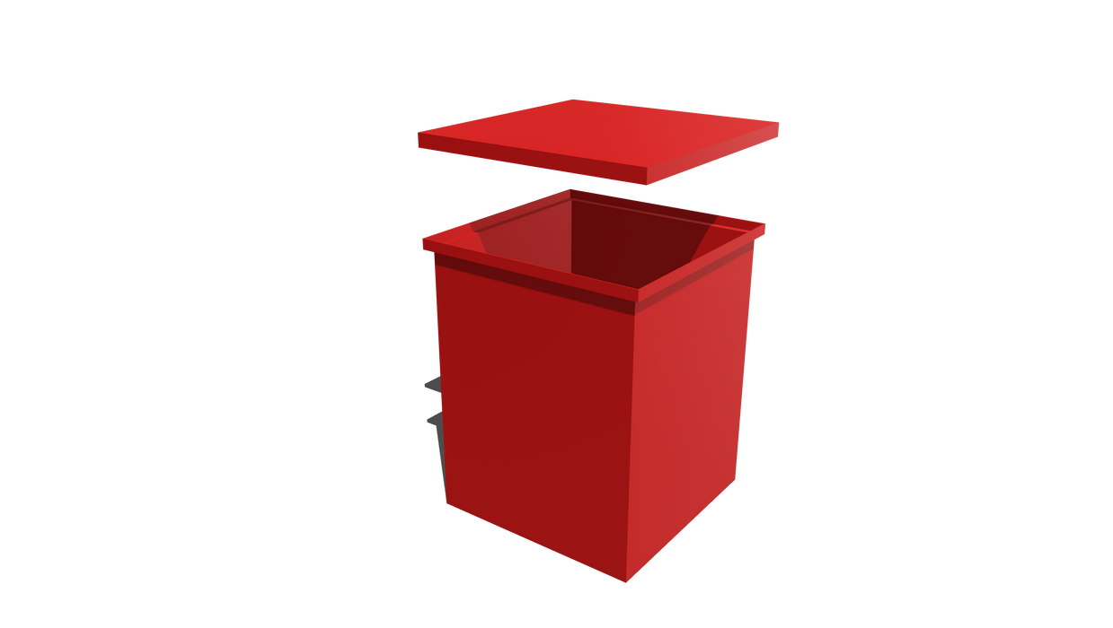 Rectangular Flange Bin (RF) 620L X 620W X 780H