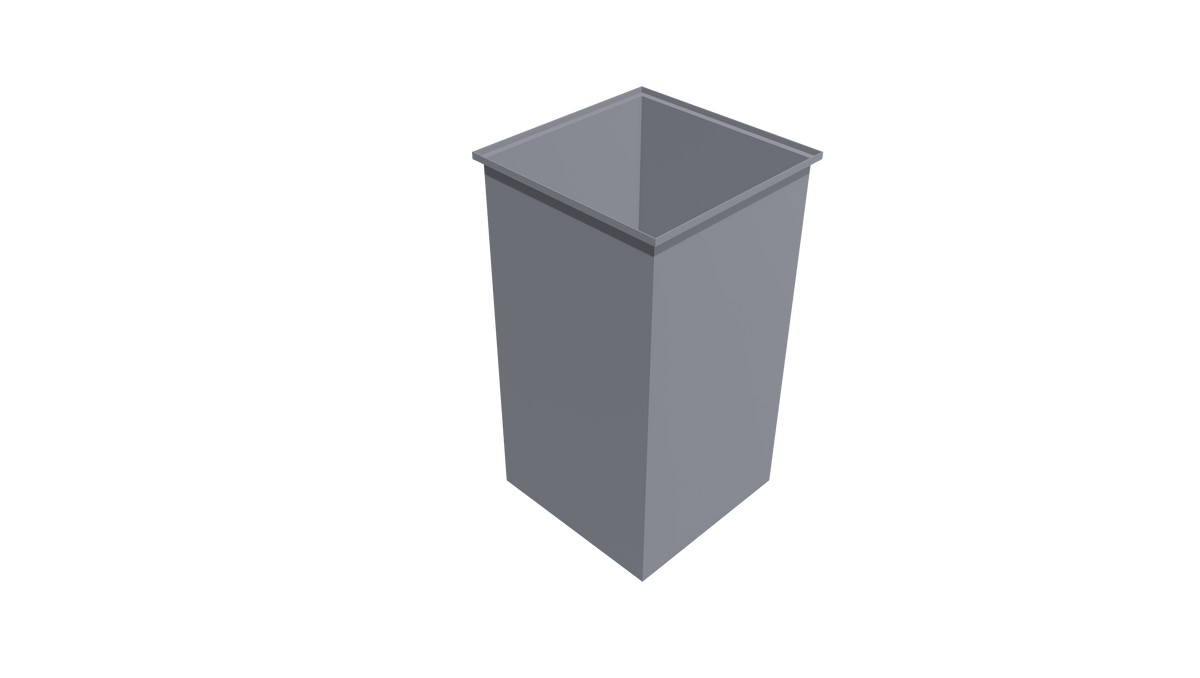 Rectangular Flange Bin (RF) 600L X 650W X 1130H — Pioneer Plastics