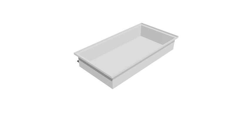 Rectangular Flange Bin (RF) 1000L X 500W X 150H