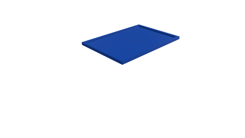 Rectangular Flange Bin + LID (RF) 1200L X 800W X 700H