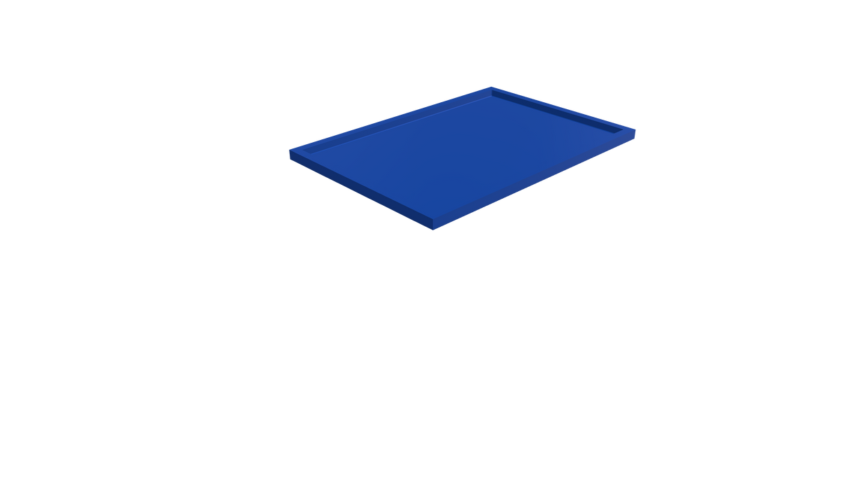 Rectangular Flange Bin + LID (RF) 1200L X 800W X 700H