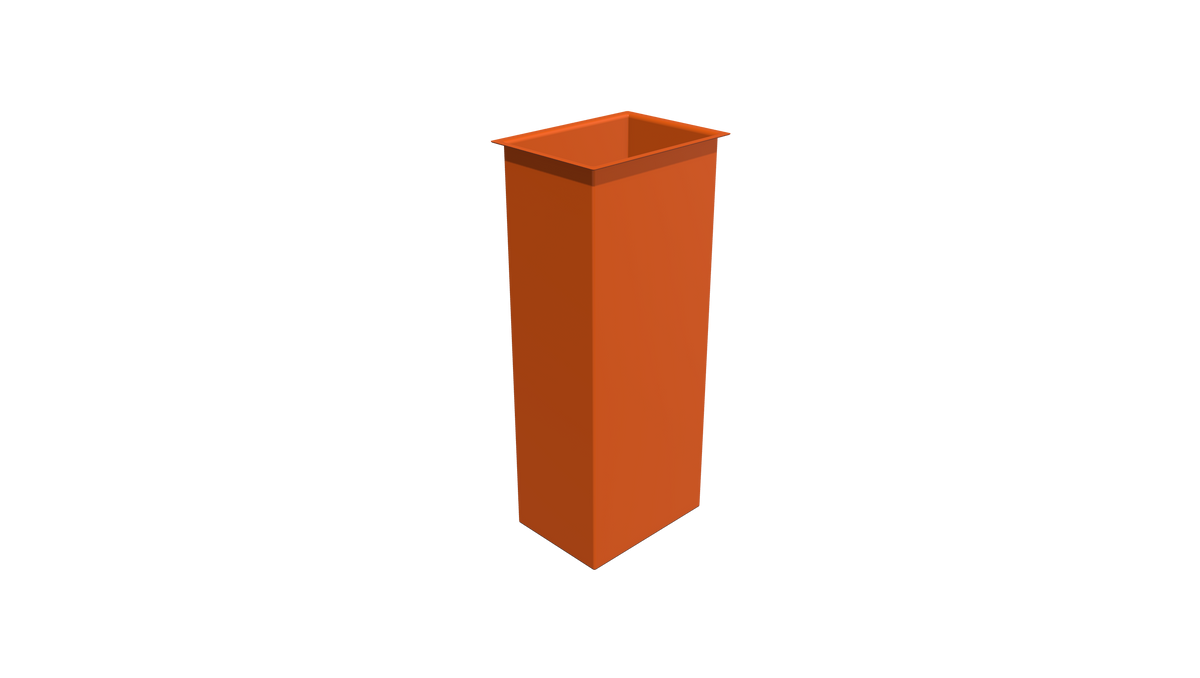 Rectangular Flange Bin (RF) 379L X 289W X 832H — Pioneer Plastics