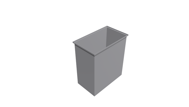 Rectangular Flange Bin (RF) 800L X 460W X 925H