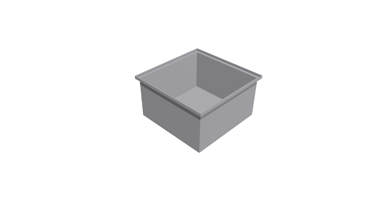 Rectangular Flange Bin (RF) 520L X 520W X 285H
