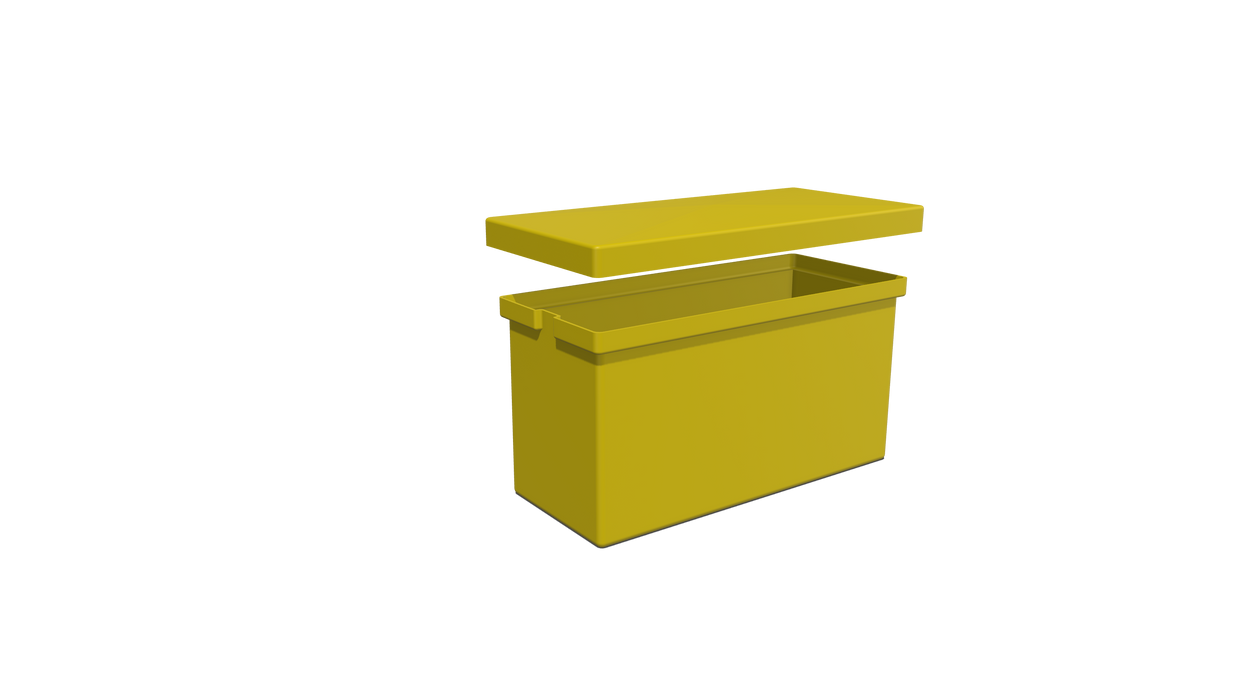 Rectangular Flange Bin (RF) 585L X 240W X 280H