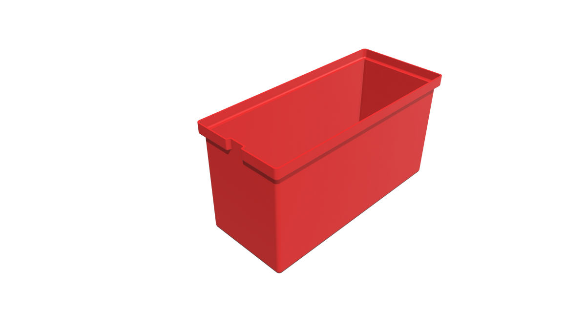 Rectangular Flange Bin (RF) 635L X 635W X 250H — Pioneer Plastics