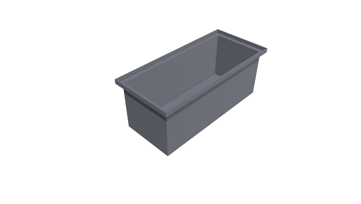 Rectangular Flange Bin (RF) 575L X 240W X 220H