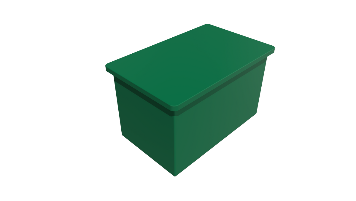Rectangular Flange Bin (RF) 1080L X 650W X 640H — Pioneer Plastics