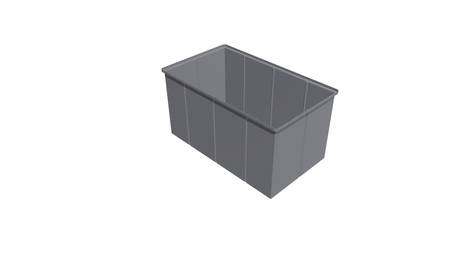 Plastic Rectangular Bins with Rectangular Flanges — Pioneer Plastics