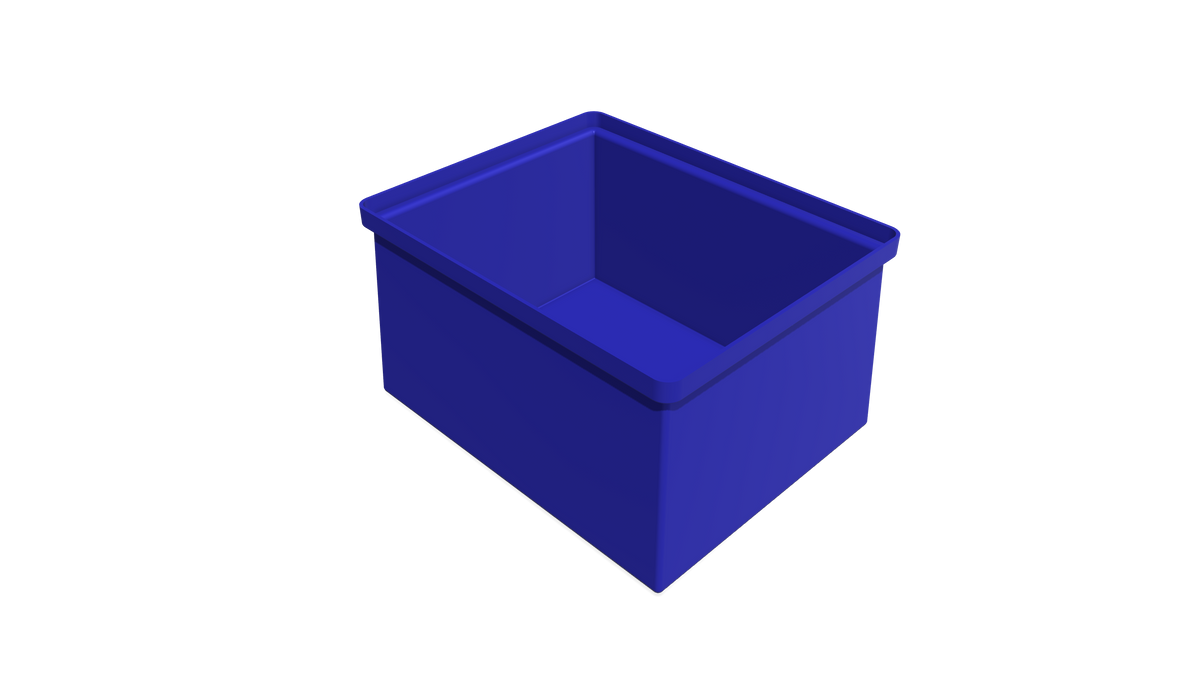 Rectangular Flange Bin (RF) 380L X 310W X 215H — Pioneer Plastics