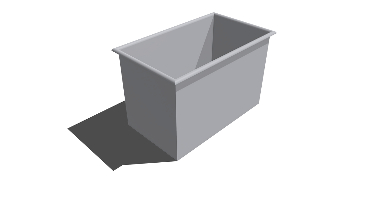 Rectangular Bin Roll-Over Flange BIN + LID (RRO) 1000L X 570W X 670H ...