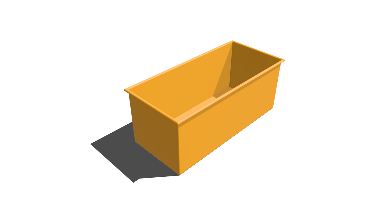 Rectangular Bin Roll-Over Flange (RRO) 1800L X 800W X 750H