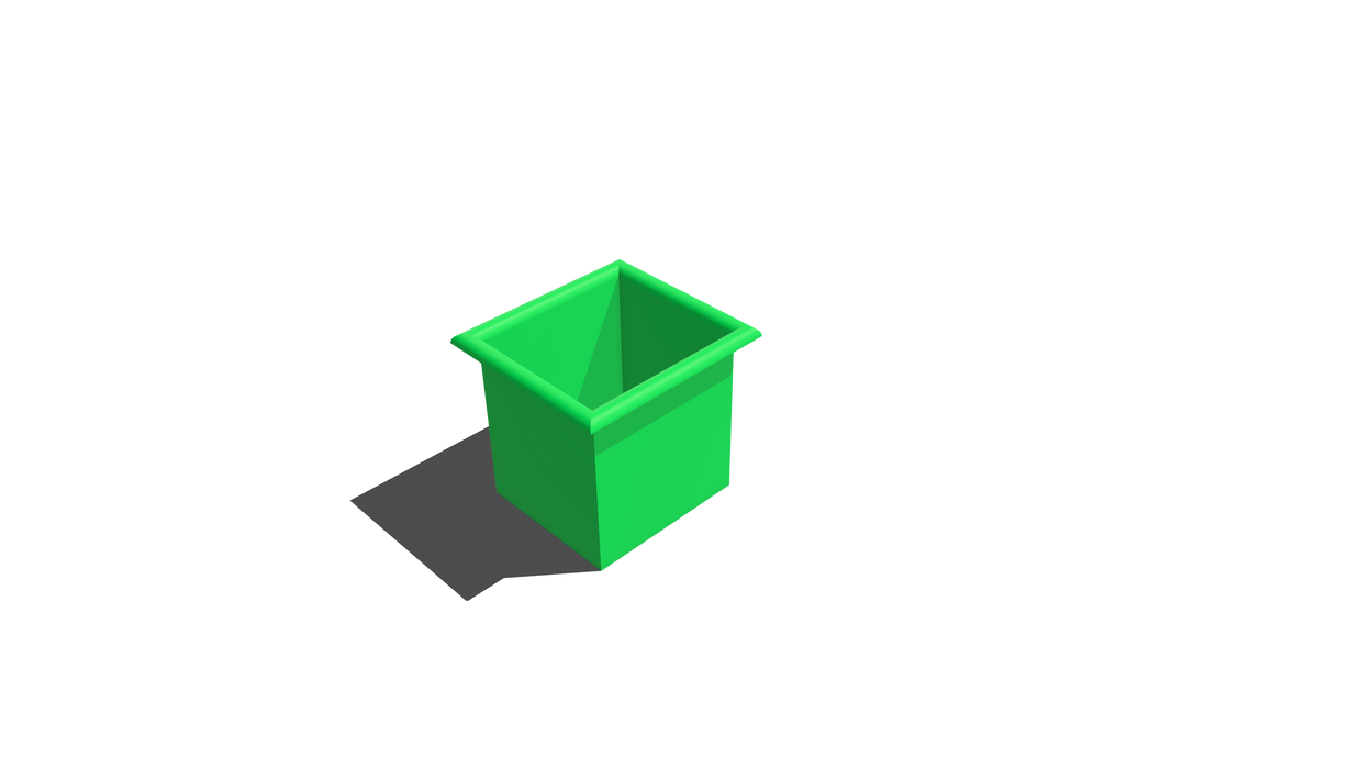 Rectangular Bin Roll-Over Flange (RRO) 315L X 285W X 340H