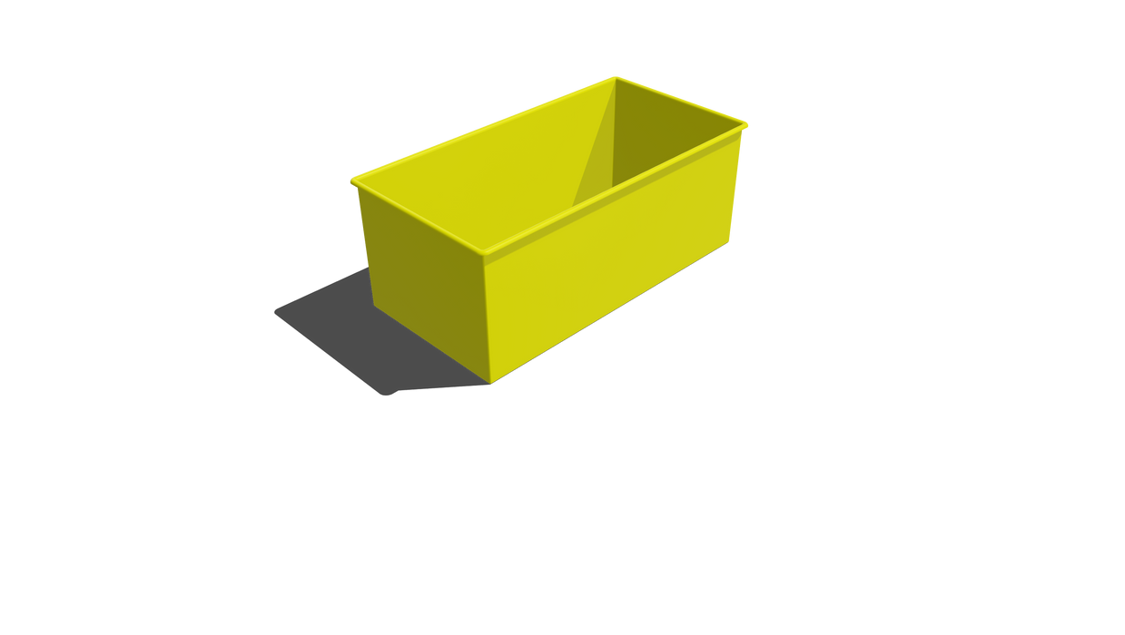 Rectangular Bin Roll-Over Flange (RRO) 2000L X 1000W X 800H