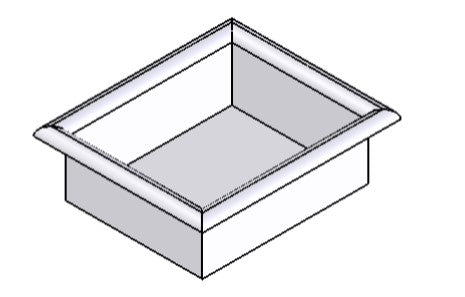 Rectangular Bin Roll-Over Flange (RRO) 1175L X 605W X 785H