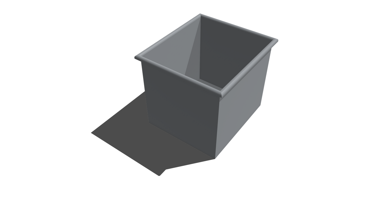 Rectangular Bin Roll-Over Flange (RRO) 880L X 760W X 760H