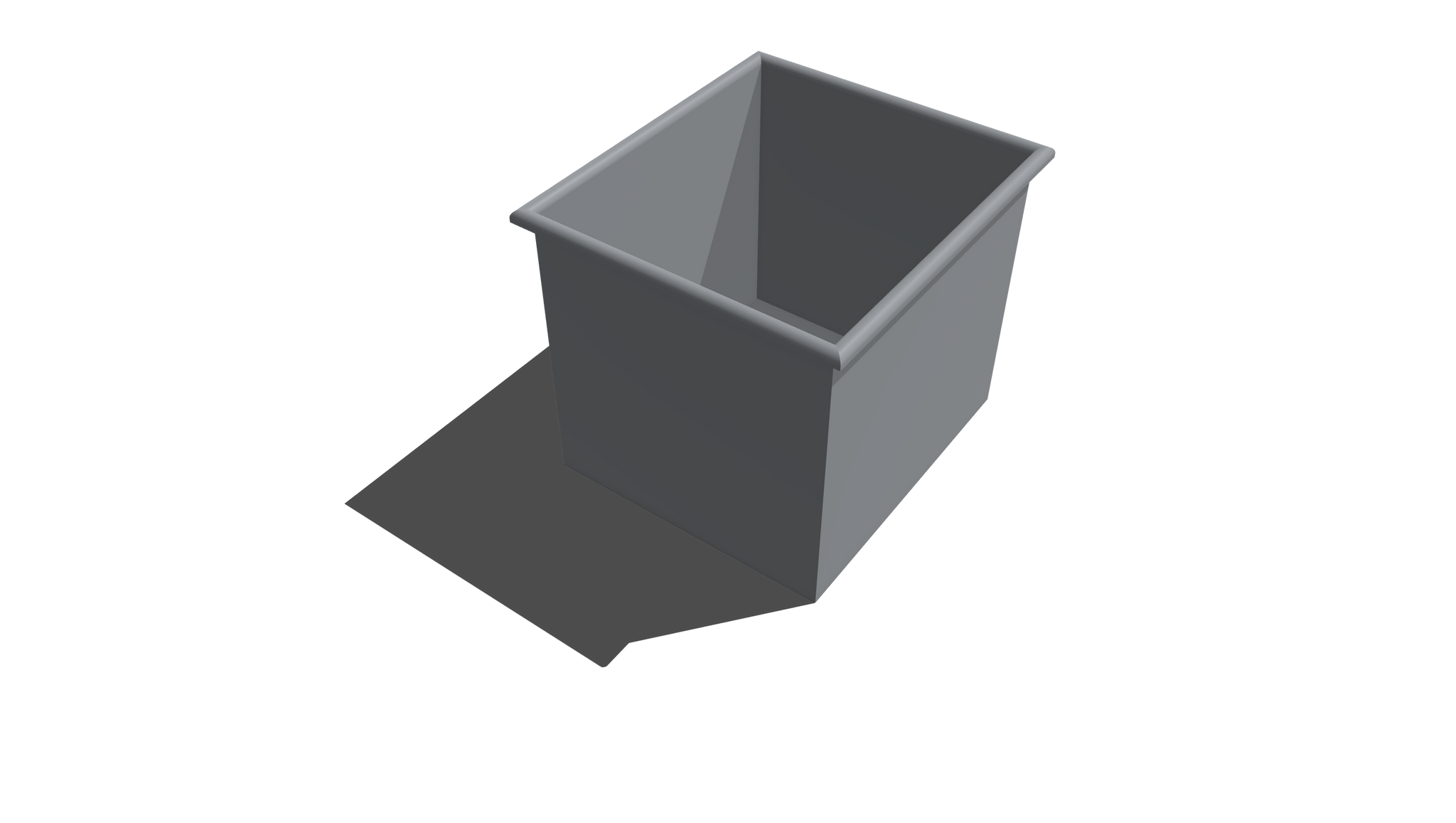 Plastic Rectangular Bin with Roll-Over Flange — Pioneer Plastics