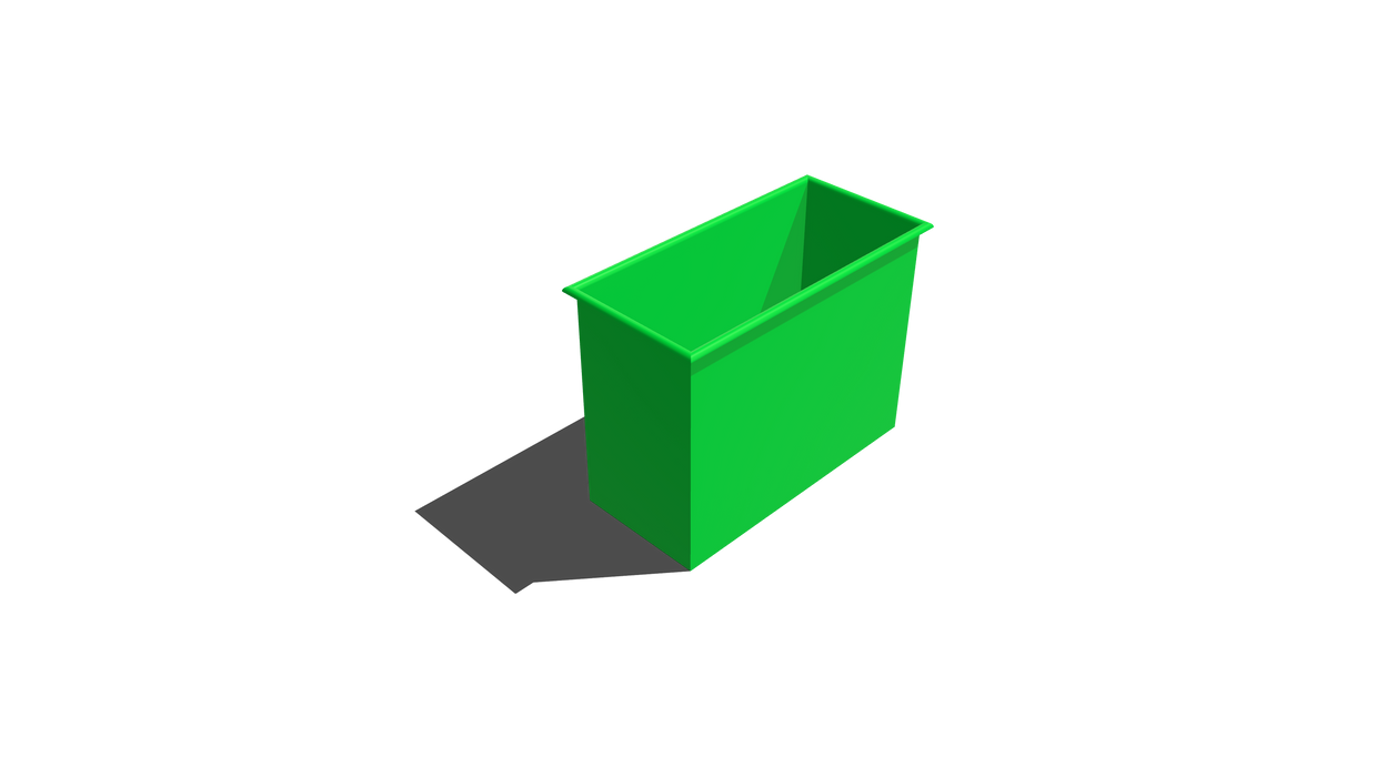 Rectangular Bin Roll-Over Flange (RRO) 1150 X 520W X 900H