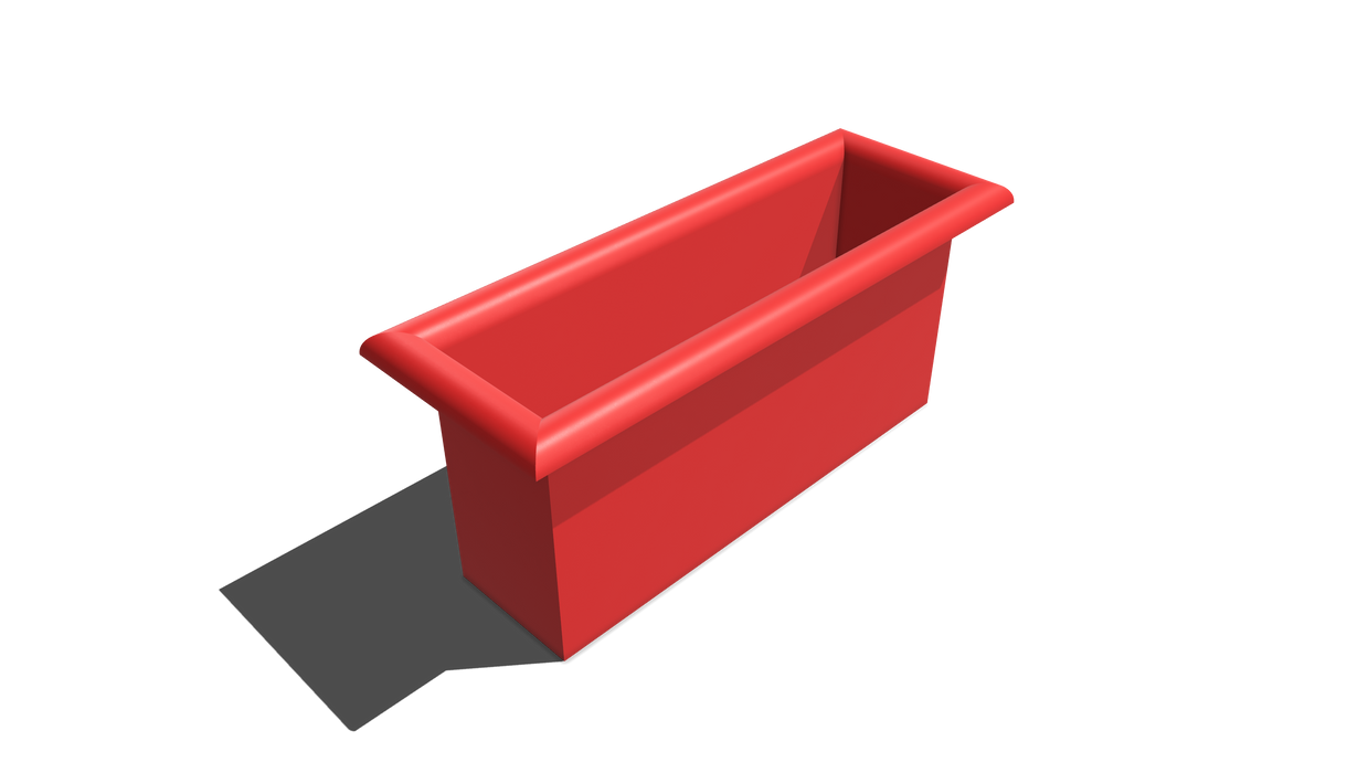 Rectangular Bin Roll-Over Flange (RRO) 440L X 120W X 220H