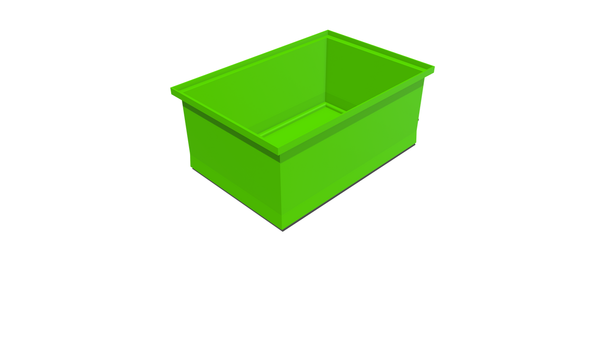 Stacking Base Bin Rectangular Flange (SB) 475L X 325W X 210H