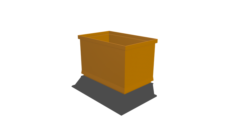 Stacking Base Bin Rectangular Flange (SB) 553L X 350W X 360H