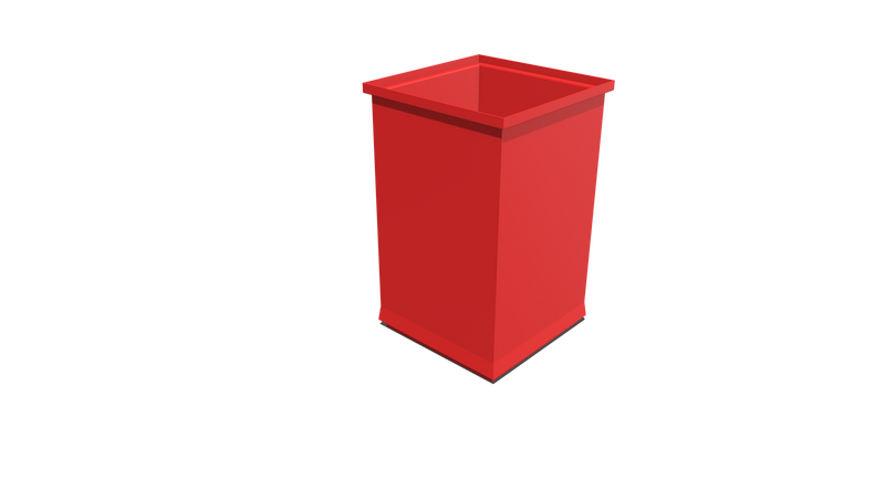 Stacking Base Bin Rectangular Flange (SB) 350L X 350W X 555H