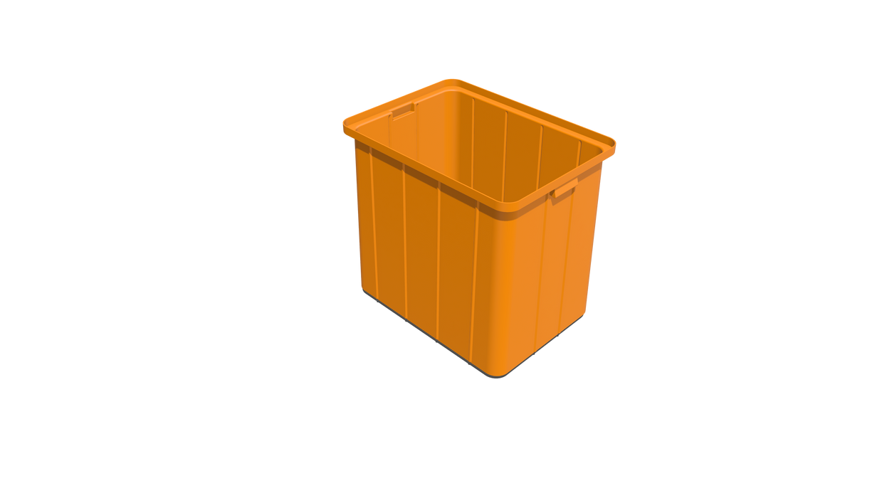 Stacking Base Bin Rectangular Flange (SB) 742L X 542W X 707H