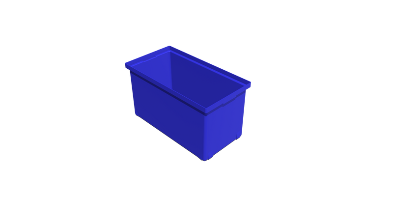 Stacking Base Bin Rectangular Flange (SB) 680L X 360W X 378H