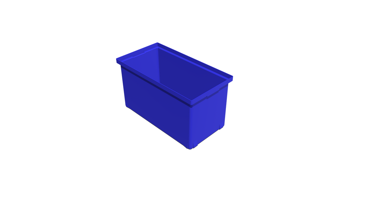 Stacking Base Bin Rectangular Flange (SB) 680L X 360W X 378H