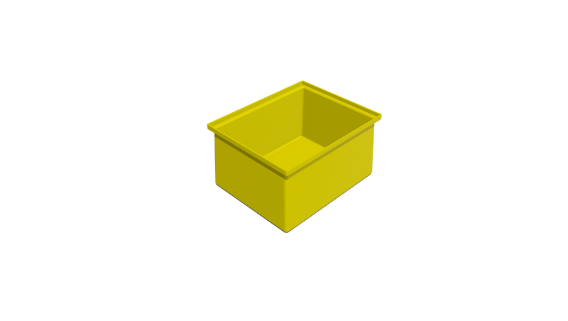 Stacking Base Bin Rectangular Flange (SB) 387L X 307W X 210H