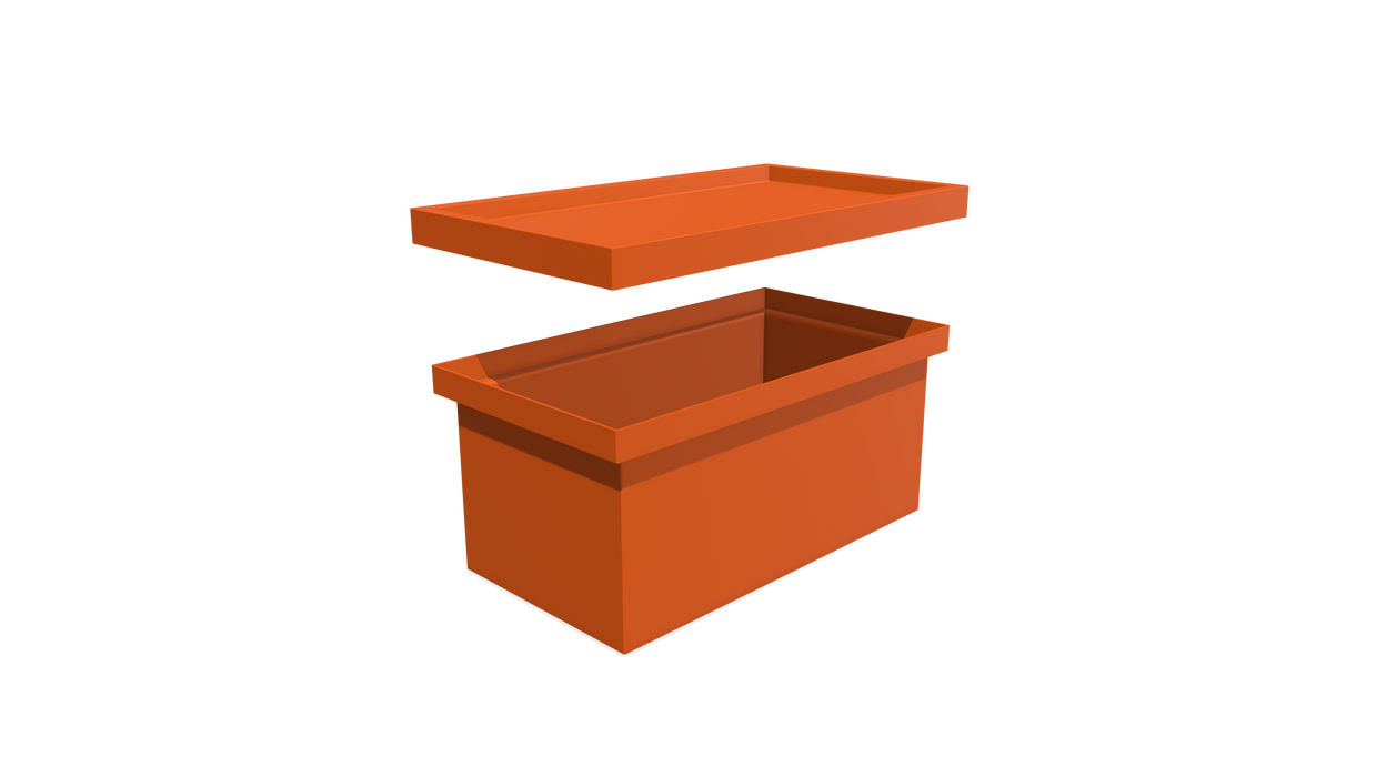 Stacking BIN + LID (SL) - 530L X 330W X 233H