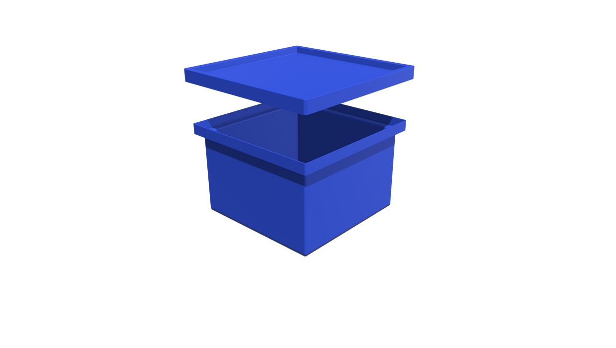 Stacking BIN + LID (SL) - 447L x 447W x 278H